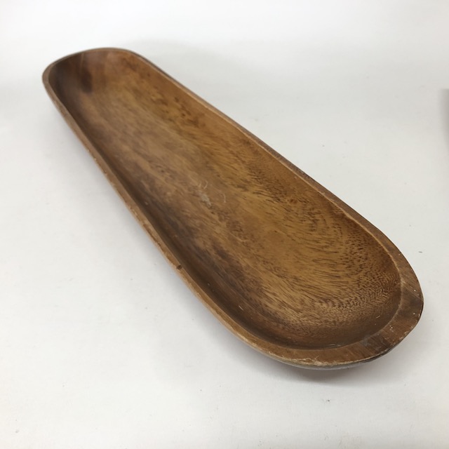 SERVING DISH, long Wooden Bread Tray